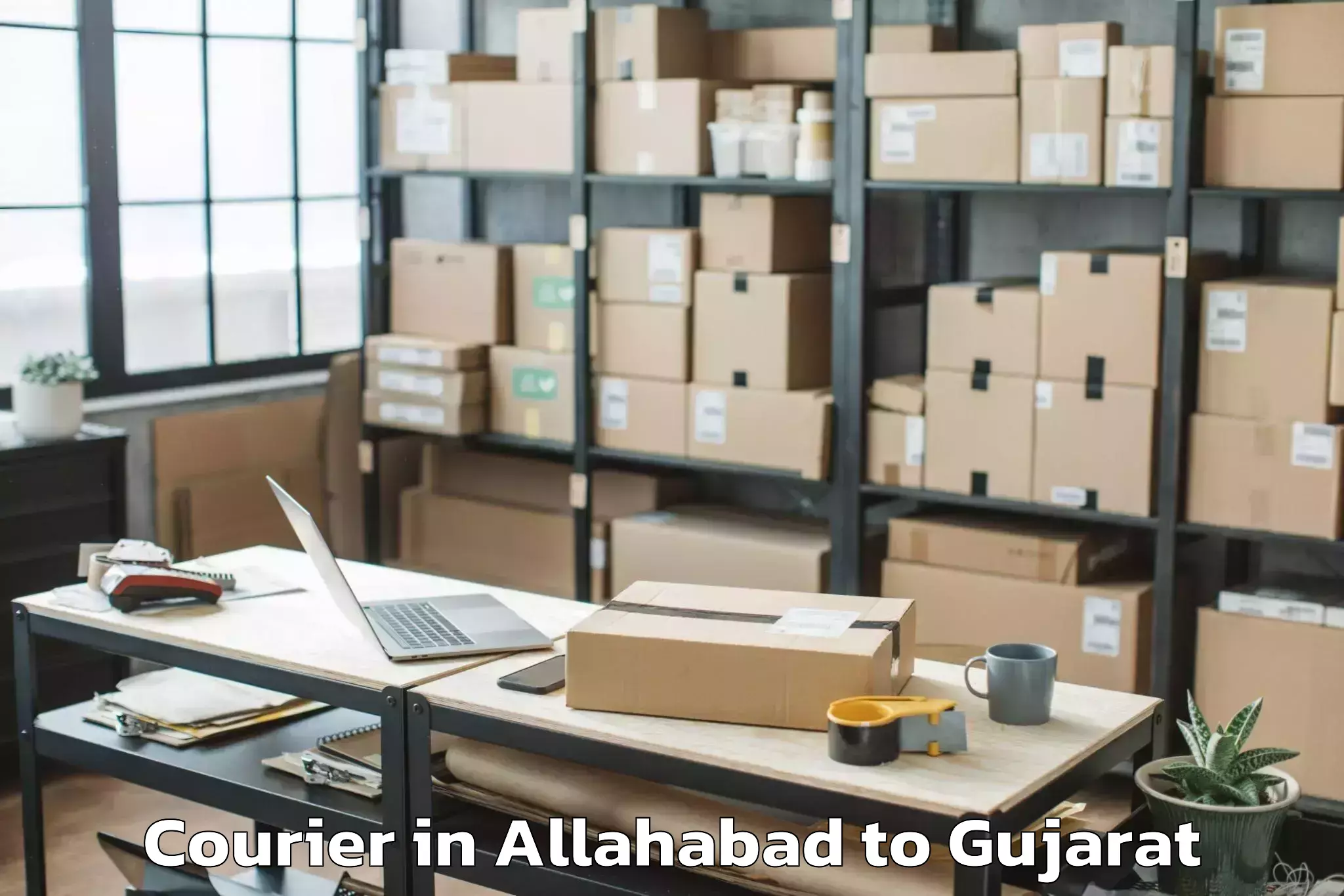 Affordable Allahabad to Khambhat Courier